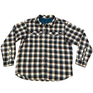 COLUMBIA Silver Ridge Plaid Button Down Shirt XXL